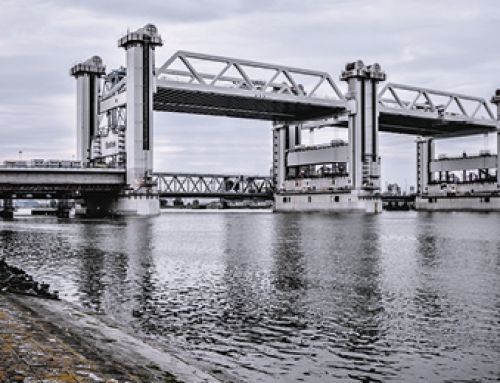 Port entrance Rotterdam